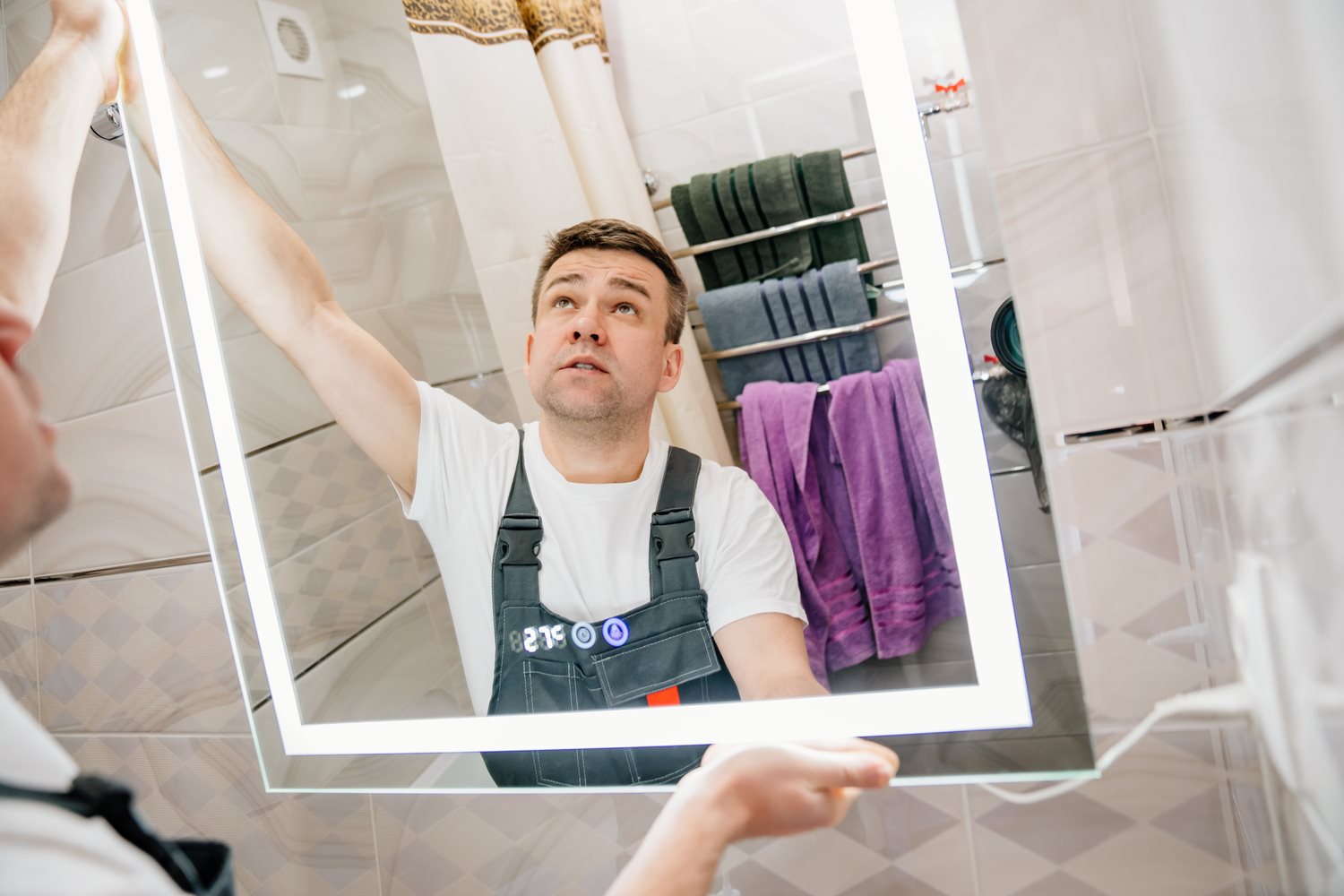 bathroom mirror