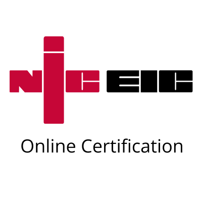 NICEIC online certification logo