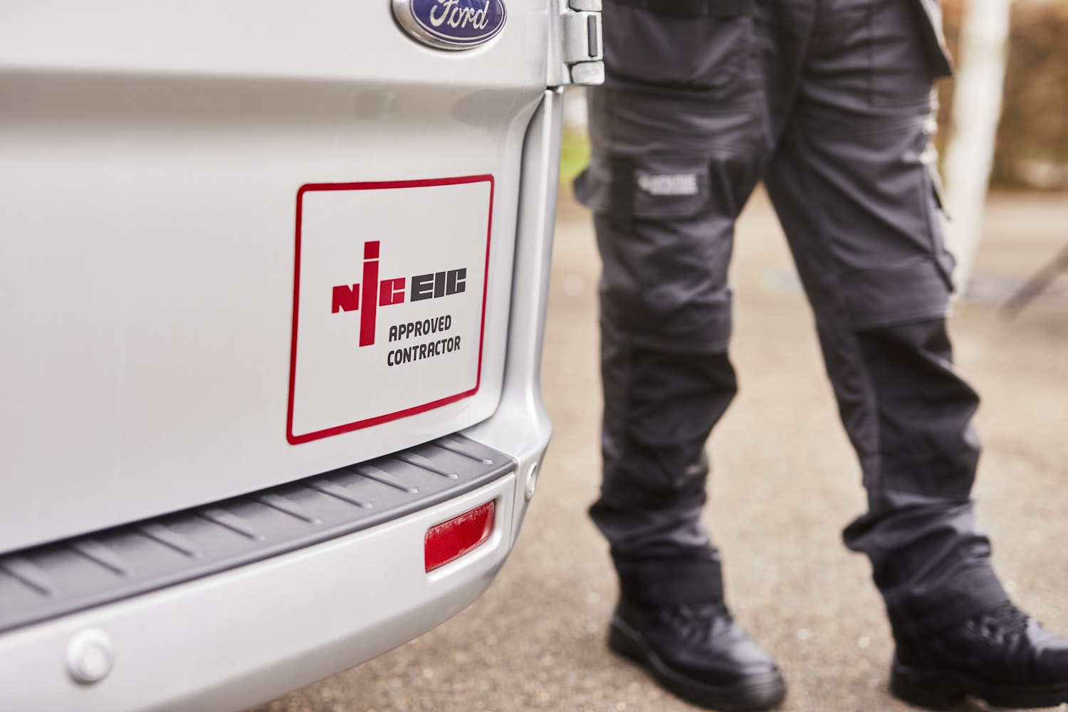 NICEIC approved contractor van sticker