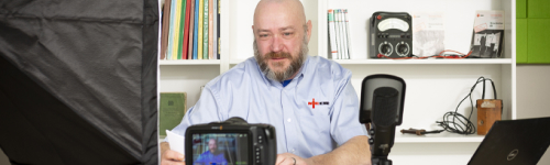 NICEIC technical rep presenting an episode of The Wire