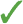 green tick